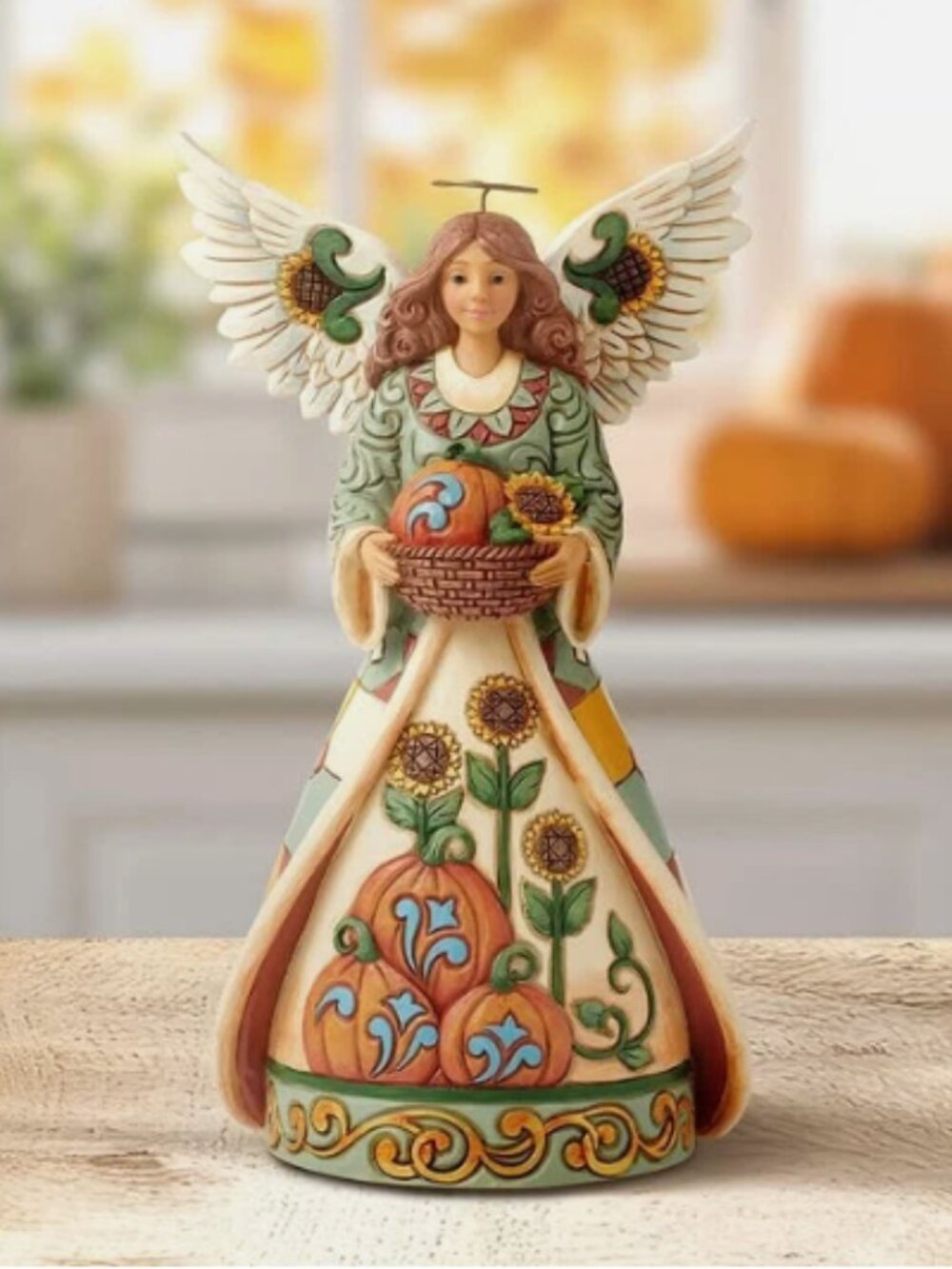 Jim Shore Heartwood Cream 8 Harvest Angel-NEW-H493422